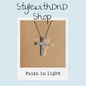 Silver Cross Pendant Necklace